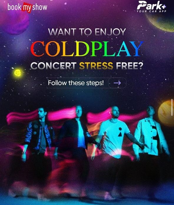 park plus concert stress free coldplay