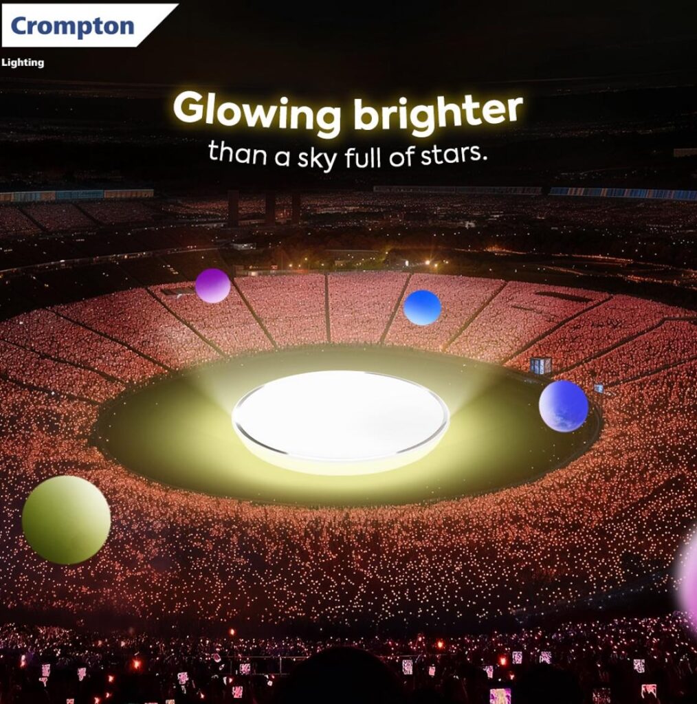 crompton glowing brighter than a sky full of stars colplay concert