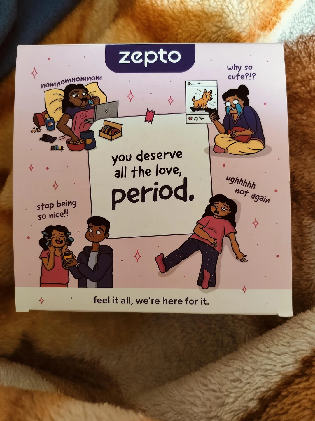 zepto period ad